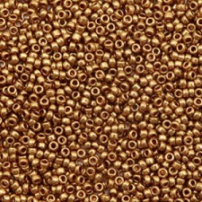 Miyuki rocailles Perlen 15/0 - Metallic light bronze 15-457L
